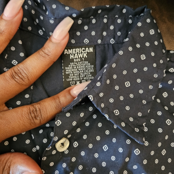 Boys Blue Button Down, Khaki Pants Coordinate  Size 7 - Picture 6 of 6